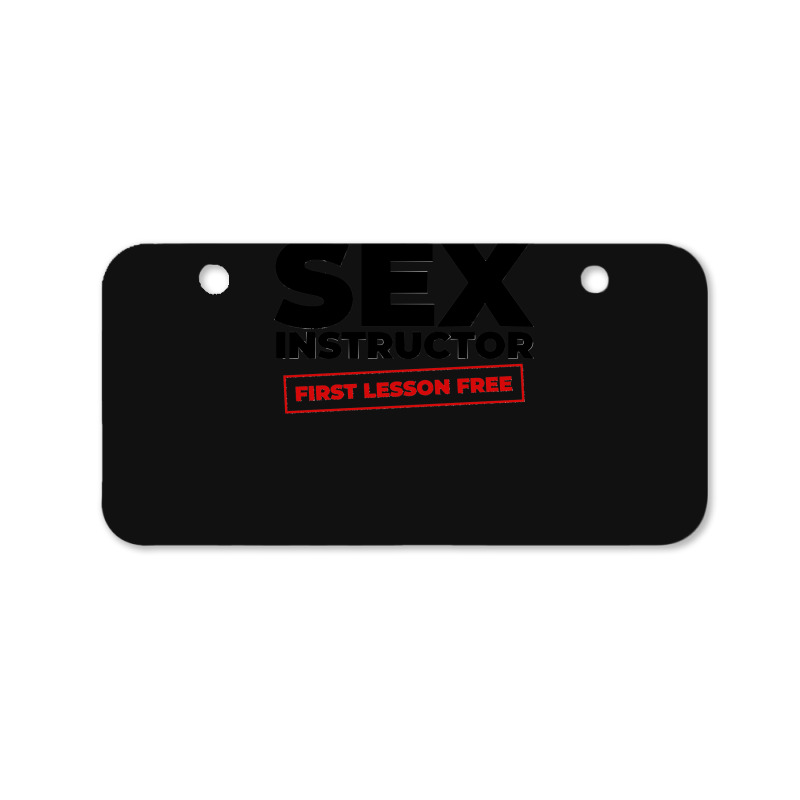 Sex Instructor Classic Bicycle License Plate by cm-arts | Artistshot