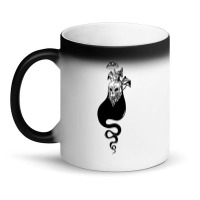 Creepy Ghost Soul Or Wandering Spirit With Face Of Human Skull Magic Mug | Artistshot