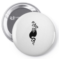 Creepy Ghost Soul Or Wandering Spirit With Face Of Human Skull Pin-back Button | Artistshot