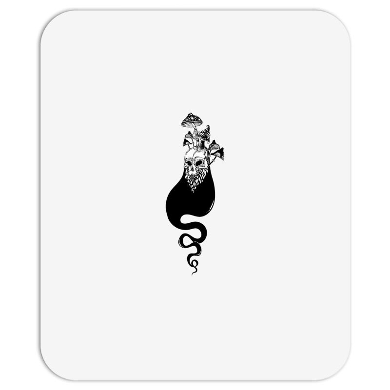 Creepy Ghost Soul Or Wandering Spirit With Face Of Human Skull Mousepad | Artistshot