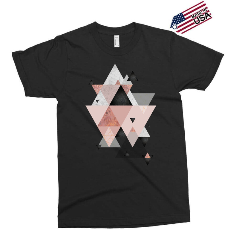 Geometric Compilation In Rose Gold And Blush Pink Exclusive T-shirt | Artistshot