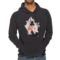 Geometric Compilation In Rose Gold And Blush Pink Vintage Hoodie | Artistshot