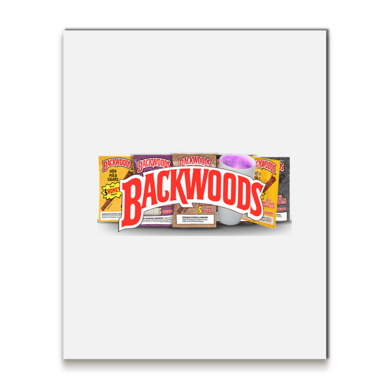 Backwoods Vintage Hiphop Shirt Metal Print Vertical | Artistshot