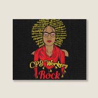 Cps Workers Child Protective Social Services Dss Black Woman Landscape Canvas Print | Artistshot