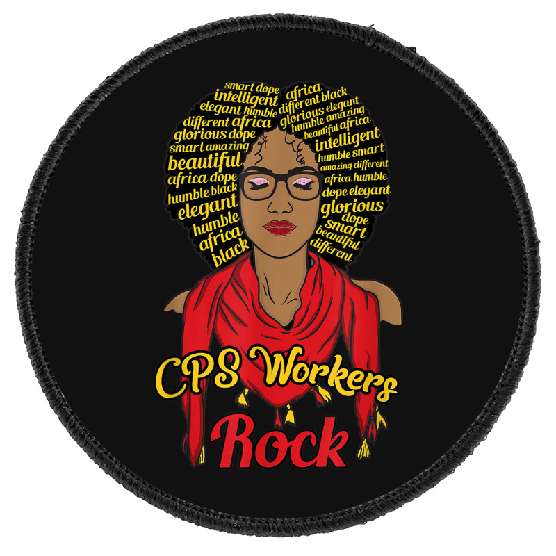 Cps Workers Child Protective Social Services Dss Black Woman Round Patch | Artistshot