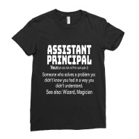 Assistant Principal Noun Definition School Teachers Team Ap Ladies Fitted T-shirt | Artistshot