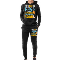 This Leg Is Talking A Lot Longer   Leg Prosthetic Hoodie & Jogger Set | Artistshot