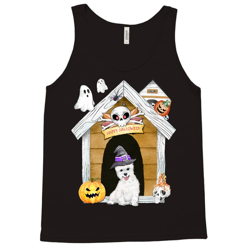 Funny Halloween West Highland Terrier T  Shirt Halloween West Highland Tank Top | Artistshot