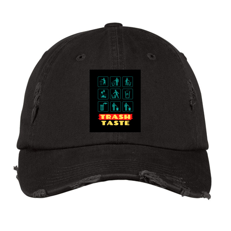 Trash Taste Active Vintage Cap by cm-arts | Artistshot