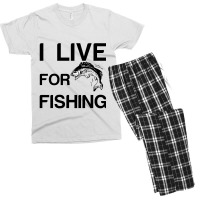 I Live For Fishing Men's T-shirt Pajama Set | Artistshot