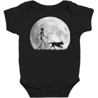 Belgian Malinoi Halloween Skeleton Funny Dog Youth Gift T Shirt Baby Bodysuit | Artistshot