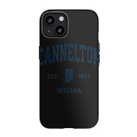 Cannelton Indiana In Vintage Athletic Navy Sports Design Iphone 13 Case | Artistshot