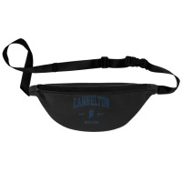 Cannelton Indiana In Vintage Athletic Navy Sports Design Fanny Pack | Artistshot