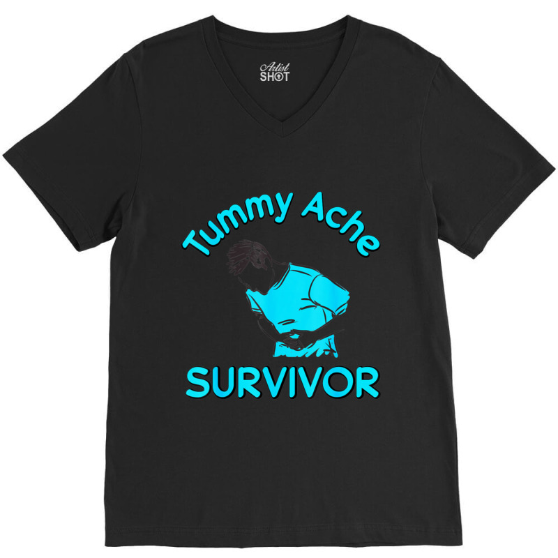 Tummy Ache Survivor V-Neck Tee by cm-arts | Artistshot