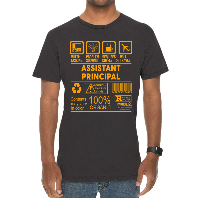 Assistant Principal - Nice Design 2017 Vintage T-Shirt by YURIYAMIGUD | Artistshot