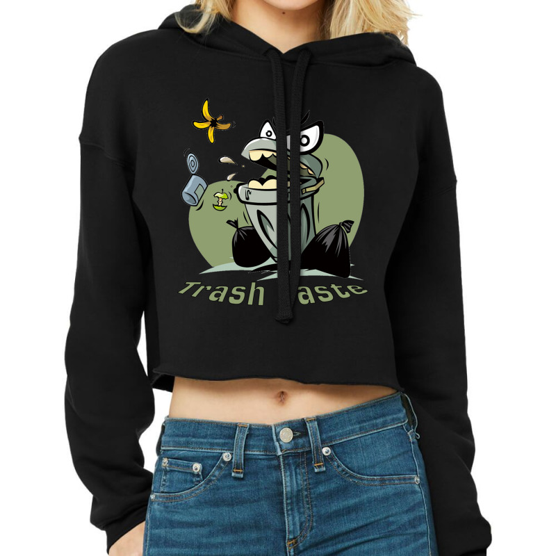 Trash Taste Fruit Taste-funny Cropped Hoodie by cm-arts | Artistshot