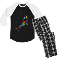 Kaleidoscope Bowdown Men's 3/4 Sleeve Pajama Set | Artistshot