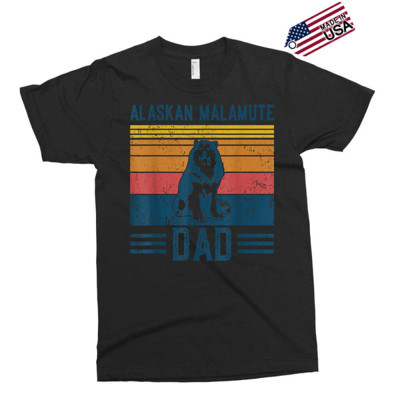 Dog Alaskan Malamute Dad   Vintage Alaskan Malamute Dad T Shirt Exclusive T-shirt | Artistshot