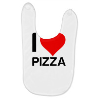 I Love Pizza Heart Baby Bibs | Artistshot