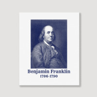 Ben Franklin T Shirt. Vintage Founding Father Tee Portrait Canvas Print | Artistshot