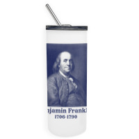 Ben Franklin T Shirt. Vintage Founding Father Tee Skinny Tumbler | Artistshot