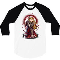 Woman Female Warrior Knight Medieval Fantasy Armor Sword T Shirt 3/4 Sleeve Shirt | Artistshot