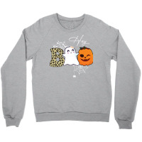 Gift Idea T  Shirt Hey Boo Cute Ghost With Pumpkin Halloween T  Shirt Crewneck Sweatshirt | Artistshot