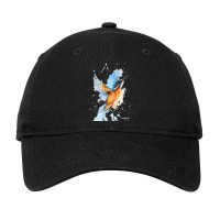 Kingfisher Watercolour Adjustable Cap | Artistshot