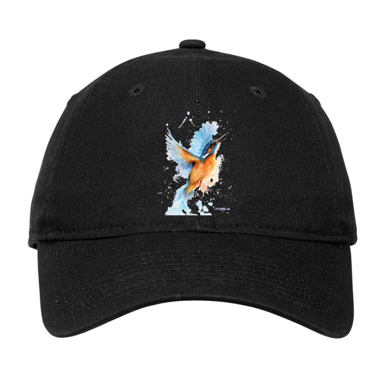 Kingfisher Watercolour Adjustable Cap by cm-arts | Artistshot