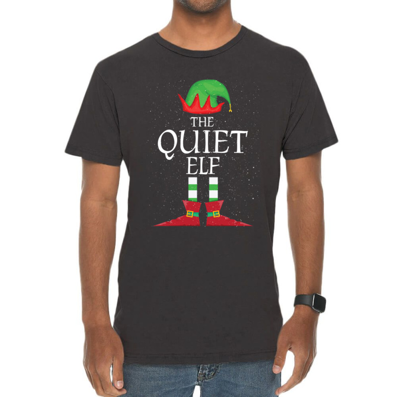 Quiet Elf Family Matching Christmas Group Funny Gift    (2) Vintage T-Shirt by cm-arts | Artistshot