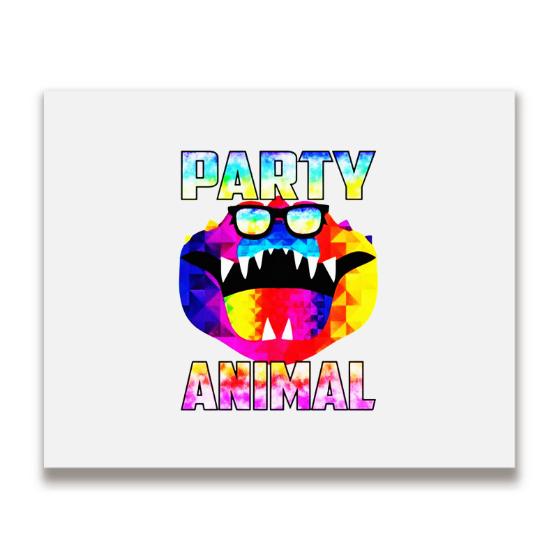 Party Animal Crocodile Alligator Metal Print Horizontal | Artistshot