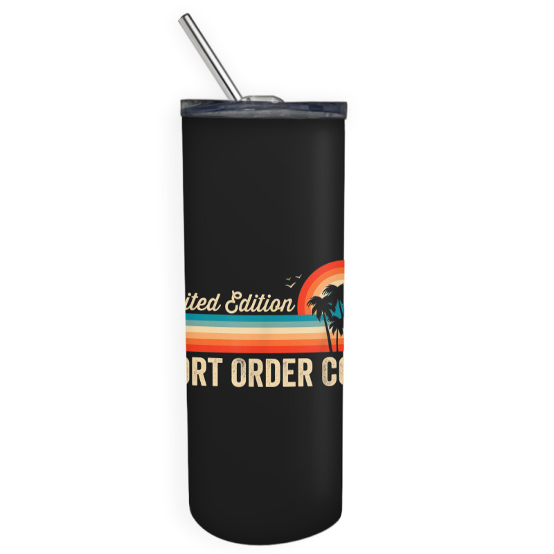 Short Order Cook Funny Birthday Retro Vintage Men Dad Skinny Tumbler | Artistshot