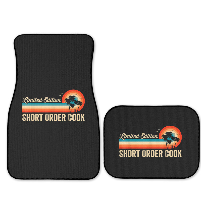 Short Order Cook Funny Birthday Retro Vintage Men Dad Full Set Car Mats | Artistshot