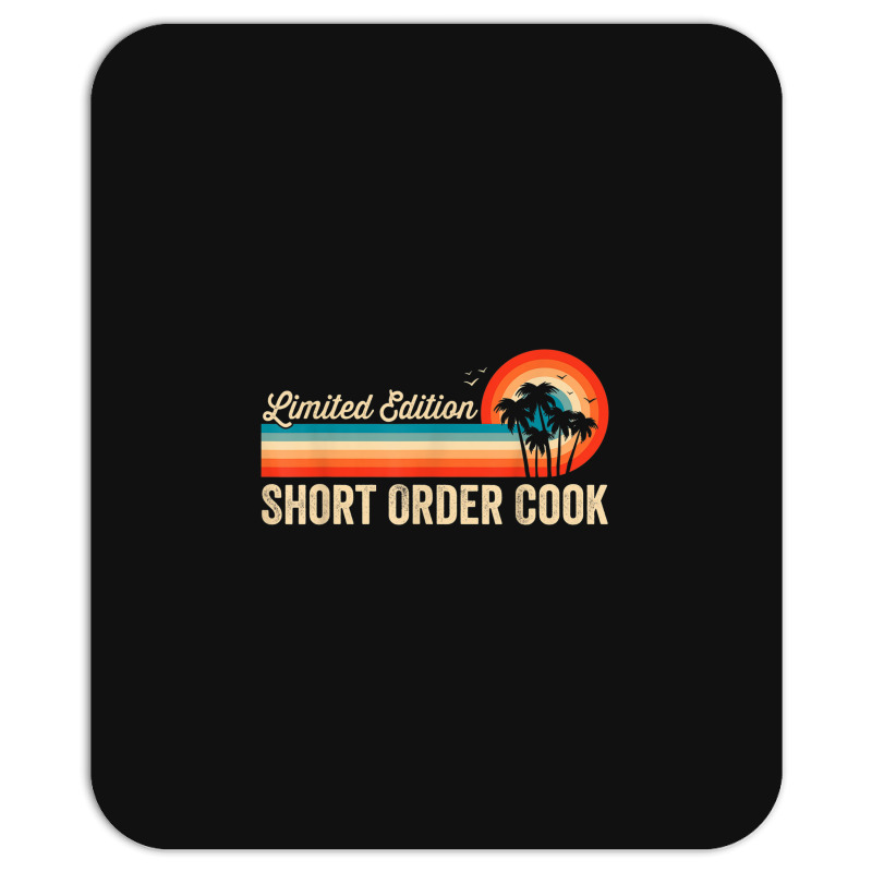 Short Order Cook Funny Birthday Retro Vintage Men Dad Mousepad | Artistshot