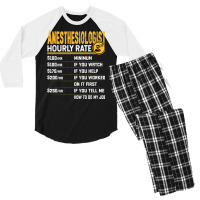 Anesthesiologist Hourly Rate Anesthesiologist Anesthesiology Men's 3/4 Sleeve Pajama Set | Artistshot