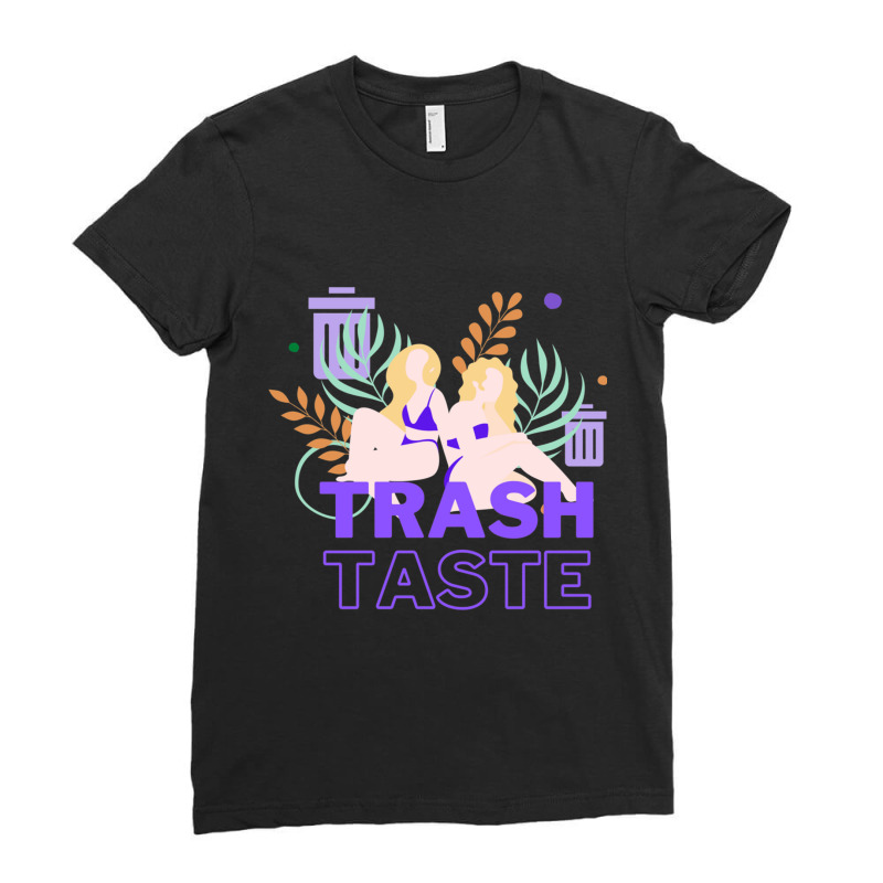 Trash Taste Weekly Audio Fanmaid Ladies Fitted T-Shirt by cm-arts | Artistshot