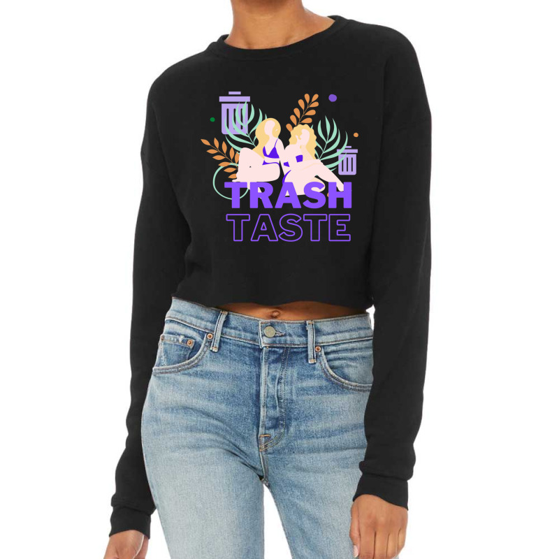 Trash Taste Weekly Audio Fanmaid Cropped Sweater by cm-arts | Artistshot