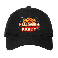 Halloween Costume Funny Halloween Party Pumpkin Adjustable Cap | Artistshot