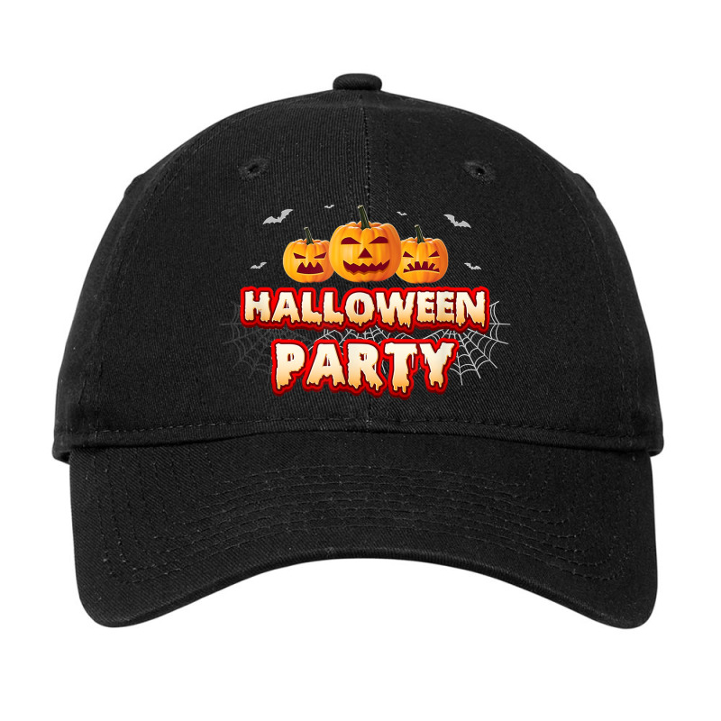 Halloween Costume Funny Halloween Party Pumpkin Adjustable Cap | Artistshot