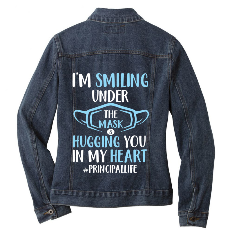 Principal Life I M Smiling Under The Mask Ladies Denim Jacket by MICHAELOHARRA | Artistshot