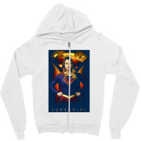 Supergirl, Standing Symbol, Zipper Hoodie | Artistshot