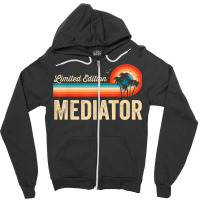 Mediator Funny Birthday Retro Vintage Men Women Dad Zipper Hoodie | Artistshot