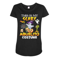 This Is My Scary Costume Abuelito Ghost Pumpkin Halloween Maternity Scoop Neck T-shirt | Artistshot