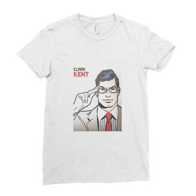Clark Kent Cover, Ladies Fitted T-shirt Designed By Joetamponi