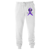 End Domestic Violence With A Ribbon Domestic Violence Aware T Shirt Unisex Jogger | Artistshot