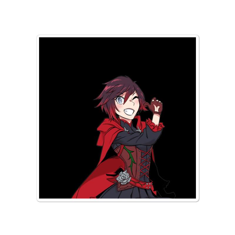 Rwby - Ruby Rose Chiffon Top Sticker | Artistshot