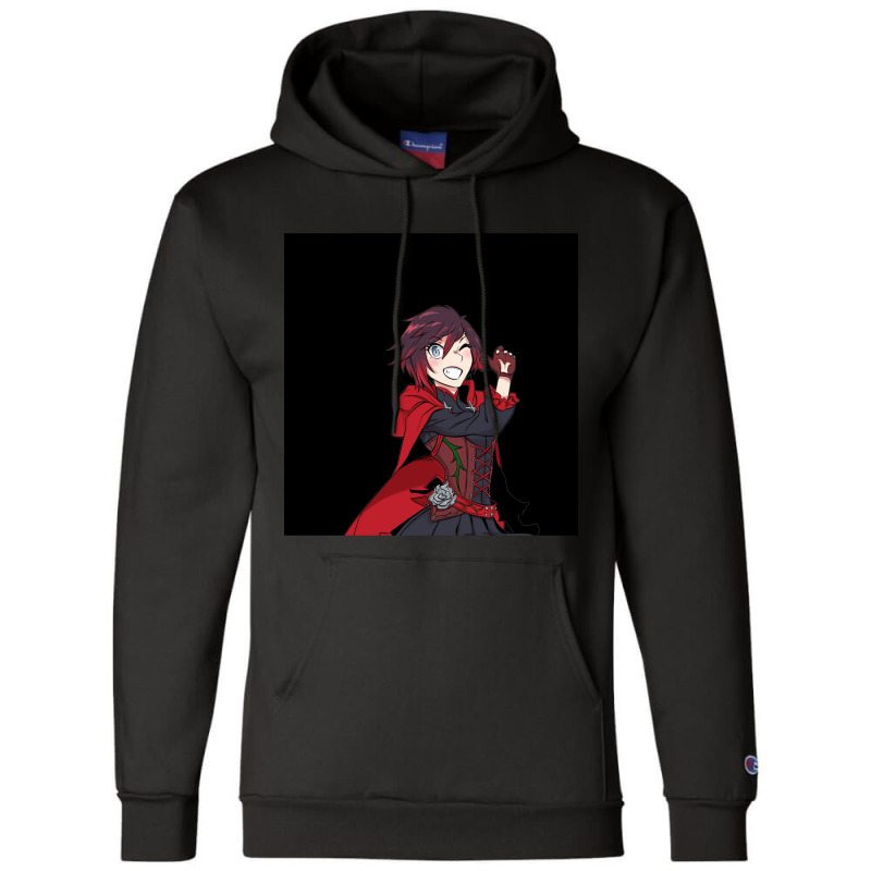 Rwby - Ruby Rose Chiffon Top Champion Hoodie | Artistshot