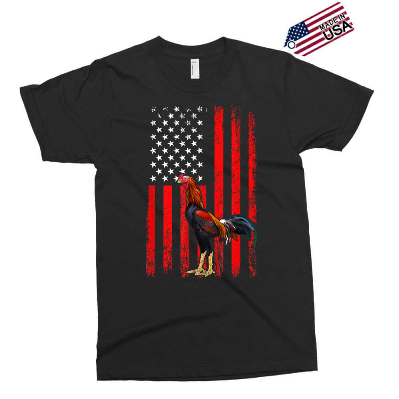 American Flag Cock Fighting Rooster Exclusive T-shirt by pennyWelborn | Artistshot