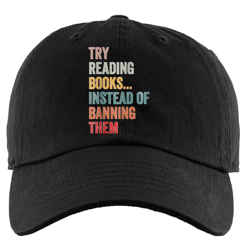 Try Reading Books, Instead Of Banning Them   Reading Books  Copy Kids Cap by MaryTMcgoffin | Artistshot