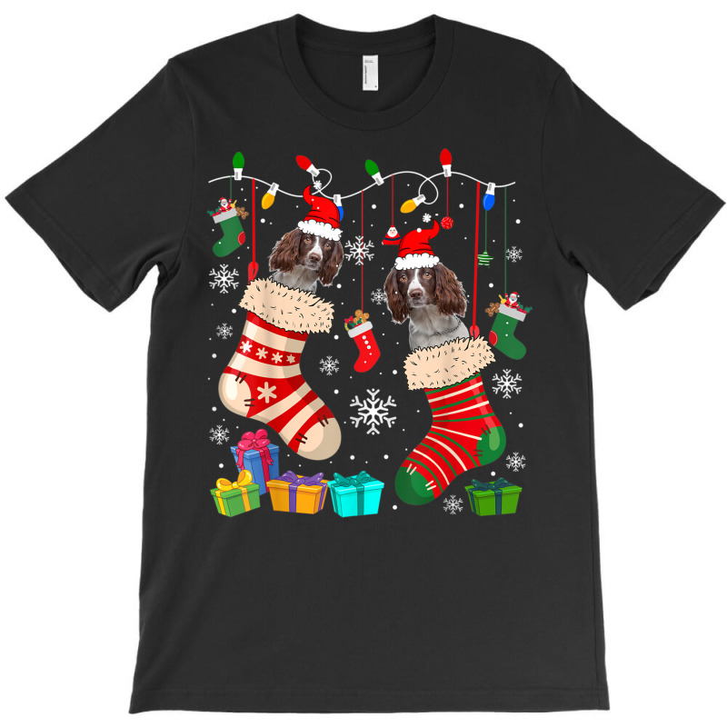 Christmas Socks Pajama English Springer Spaniels Dog Lover T-shirt | Artistshot